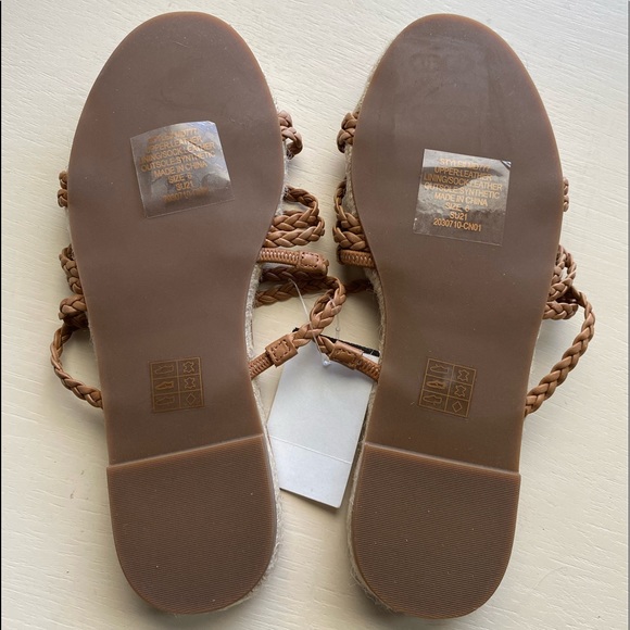NWT/Madewell Leather Slide Sandals - Picture 9 of 12